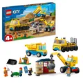 Produktbild: LEGO® City 60391 Baufahrzeuge und Kran mit Abrissbirne | NEU & OVP