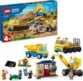 Produktbild: LEGO 60391 City Bau-Fahrzeuge und Kran mit Abrissbirne, Spielzeug mit Bagger