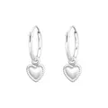 Produktbild: Kleine Herz Creolen 925 Sterling Silber Ohrringe hängend Damen Kinder Mädchen