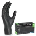 Produktbild: ARNOMED Nitril Midnight Black Einmalhandschuh, puderfrei, schwarz 399-M , 1 Packung = 200 Stück, Größe M