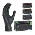 Produktbild: ARNOWA Einweghandschuhe 200x ARNOMED Einweghandschuhe Schwarz, puderfrei, latexfrei M, L, XL M