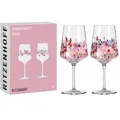 Produktbild: Ritzenhoff Cocktailgläser Sommersonett Sprizz, Aperitifglas, 544ml, Dekor mit Früchten und Zweigen, 2 Stück