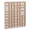 Produktbild: Zeller Setzkasten Schaukasten Regal Vitrine Sammler 52x3,5x46 cm Kiefer 12106
