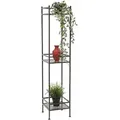 Produktbild: Dandibo - Standregal Schwarz Metall Schmal Stehend 3 Ebenen 110 Cm Regal Küche Küchenregal 96485 Metallregal Eisen Modern