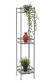 Produktbild: DanDiBo Standregal Schwarz Metall Schmal Stehend 3 Ebenen 110 cm Regal Küche Küchenregal 96485 Metallregal Eisen Modern
