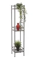 Produktbild: DanDiBo Standregal Schwarz Metall Schmal Stehend 3 Ebenen 110 cm Metallregal