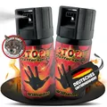 Produktbild: 2 x Wilhelm Pfefferspray 40 ml Tierabwehr Selbstverteidigung CS KO Spray hochdosiert (ca. 2 Mio. Scoville) effektives Verteidigungsspray