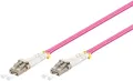 Produktbild: Goobay 95933 LWL Kabel, Multimode (OM4) Violett, 0.5 m - LC-Stecker (UPC) > LC-Stecker (UPC)