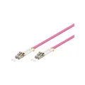 Produktbild: Goobay 95933 Glasfaser Kabel Multimode OM4 Violett Duplex / LC UPC Stecker auf LC UPC Stecker / Lichtwellenleiter LWL Kabel halogenfrei / Violett / Glasfaserkabel 0,5m