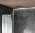 Produktbild: PHOS Design Duschvorhangstange L-Form DSE, Verschraubung, Edelstahl