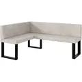 Produktbild: Meblini Eckbank, Beige, Textil, L-Form, 168x128 cm, Esszimmer, Bänke, Eckbänke