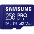 Produktbild: Samsung PRO Plus microSDXCTM UHS-I Speicherkarte 256 GB mit USB-Kartenleser, 256 GB Blau