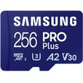 Produktbild: 256GB Samsung Pro Plus microSD Up to 180MB/s Read and 130MB/s Write speed with Class 10 4K UHD incl. Card reader 2023
