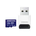 Produktbild: Samsung microSD Card PRO Plus 2023 256 GB inkl. USB-Kartenlese
