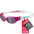 Produktbild: ALPINA FLEXXY KIDS - Flexible und Bruchsichere Sonnenbrille Mit 100% UV-Schutz Für Kinder, pink-dots, One Size