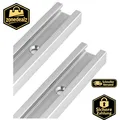 Produktbild: T-Schiene Alu 300mm Doppelschnittprofil Gehrungsschiene für Tischsäge 19x10mm 2