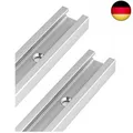 Produktbild: 300mm T-Schiene T-Nut Gehrungsschiene Alu mit Doppelschnittprofil für Tischsäge