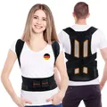 Produktbild: DH FitLife Haltungskorrektur | Rücken Geradehalter mit Taille | Haltungstrainer | Rückentrainer | Rücken & Schultergurt | Rückenstütze | Posture Corrector | für Damen u. Herren