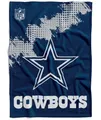 Produktbild: Dallas Cowboys Flannel Decke /Throw CORNER  American Football NFL Blau-150x200cm