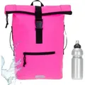 Produktbild: Rucksack Freizeitrucksack Damen Mädchen Plane Time Bag Evo 24 L Kurierrucksack Roll-Top Signalfarbe e bike Tasche Elephant 12825 NEON PINK - Rosa