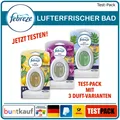 Produktbild: Febreze Bad Lufterfrischer 3er Test-Pack