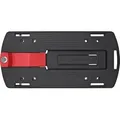 Produktbild: Rixen & Kaul KLICKfix GTA Gepäckträgeradapter für Box Tasche Korb Adapter Zubehör Gepäckträger Fahrradtasche Gepäck Adapterplatte - Schwarz/Rot