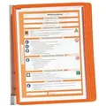 Produktbild: Durable Sichttafelwandhalter VARIO® WALL 5, inkl. 5 Sichttafeln in orange, 265 x 345 mm