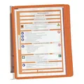 Produktbild: Durable Wandhalter-Komplett-Set - mit 5 Klarsichttafeln DIN A4, VE 2 Stk - Profilrahmen in orange