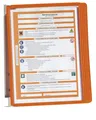 Produktbild: DURABLE Wand-Sichttafelsystem VARIO® WALL 555109 DIN A4 orange mit 5 St. Sichtta