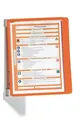 Produktbild: DURABLE 555109 Wandhalter  5 Sichttafeln orange mit Profilrahmenf.