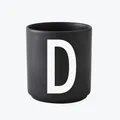 Produktbild: Design Letters Schwarzer Porzellanbecher D