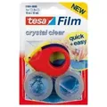 Produktbild: Tesa® 2X Kristall-Klar 10:19 + Mini Abroller 00 Farblos 10m x 19mm