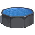 Produktbild: GRE Rundpool Ø300x120 cm Anthrazit mit Sandfilter 4 m³/h Set
