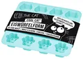 Produktbild: moses. Ed, the Cat Eiswürfelform, Eiswürfel in Pfoten & Katzenform, spülmaschinengeeignete Silikonform für lustige Eiswürfel, 1 Stück, Blau