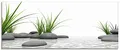 Produktbild: ARTLAND Glasbilder Wandbild Glas Bild einteilig 125x50 cm Querformat Wellness Zen 3D Steine Entspannung Spa Gräser See Modern T6CD