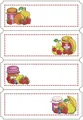 Produktbild: HERMA Haushalts Etiketten Fruchtauswahl 76 x 28 mm 4 Blatt à 4 Etiketten