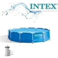 Produktbild: Intex Frame Pool 366 x 76 cm Rundpool mit Filteranlage