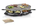 Produktbild: PRINCESS Raclette, 8 Raclettepfännchen, Großer Tisch-Grill für 2-8 Personen, Raclet Gerät heißer Stein-Platte