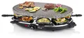 Produktbild: PRINCESS Raclette 8 Oval Steingrillplatte, 1200 W, 8 Pfännchen, 43x30 cm