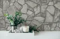 Produktbild: Vlies Tapete Naturstein Bruchstein Mauer grau Stein Tapete 3893-36