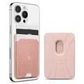 Produktbild: Spigen Urban Fit MagFit MagSafe Kartenhalter Kompatibel mit iPhone 17/16/15, andere MagSafe-Modelle und Google Pixel 10-Serie mit Pixelsnap - Roségold