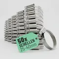 Produktbild: greate 50x Schlauchschellen Edelstahl 25-40 mm - Einstellbare Schlauchschelle mit 9 mm Bandbreite - Rohrschelle rostfrei - Schellen für Pool, Teich, Waschmaschine uvm - Schraubschellen Edelstahl 304