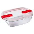 Produktbild: Pyrex-Schüssel mit Deckel 1,1l 23x15x6cm - Transparent