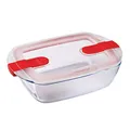 Produktbild: Pyrex 215PH00 Cook&Heat Cook & Heat rechteckig Glas Frischhaltedose mit Deckel, 23 x 15 x 6cm-1,1 Liter