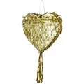 Produktbild: partydeco Pinata, Piñata 32x10x36cm Herz zum Befüllen Gold goldfarben