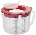 Produktbild: Dr. Oetker - Messbecher Rührbecher 2,2Liter (1803 Rot) Spritzschutz Rührschüssel