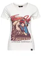 Produktbild: Queen Kerosin Damen Kurzarm T-Shirt V Ausschnitt Tune Up Print Slim Fit Tune Up
