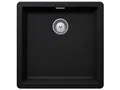 Produktbild: Schock kompakte Küchenspüle 45,6 x 45,6 cm Greenwich N-100 Puro - CRISTADUR schwarze Granitspüle ohne Abtropffläche ab 50 cm Unterschrank-Breite