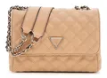 Produktbild: GUESS Giully Two Compartment Convertible Flap Umhängetasche Tasche Beige