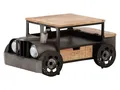 Produktbild: Couchtisch Car II 102x48x45 Metall Holz, Sofatisch, Autodesign, Unikat
